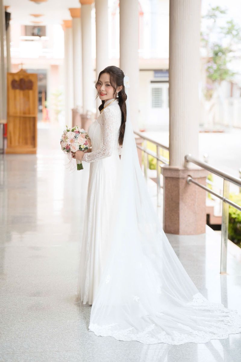 Áo Dài Cưới Kết Hợp Giữa Truyền Thống Và Hiện Đại