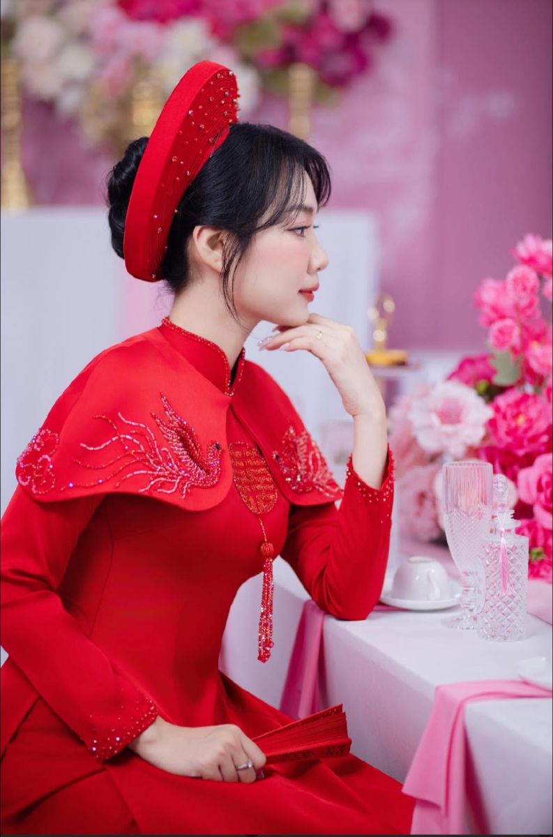may áo dài hóc môn