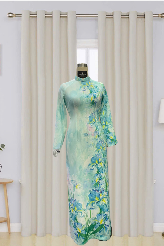 Mẫu áo dài thông gia 02