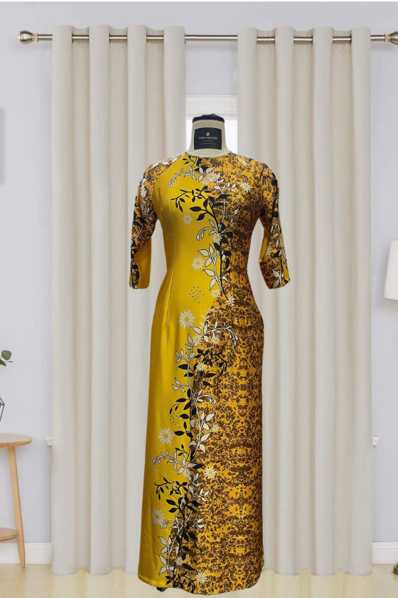 Mẫu áo dài thông gia 04