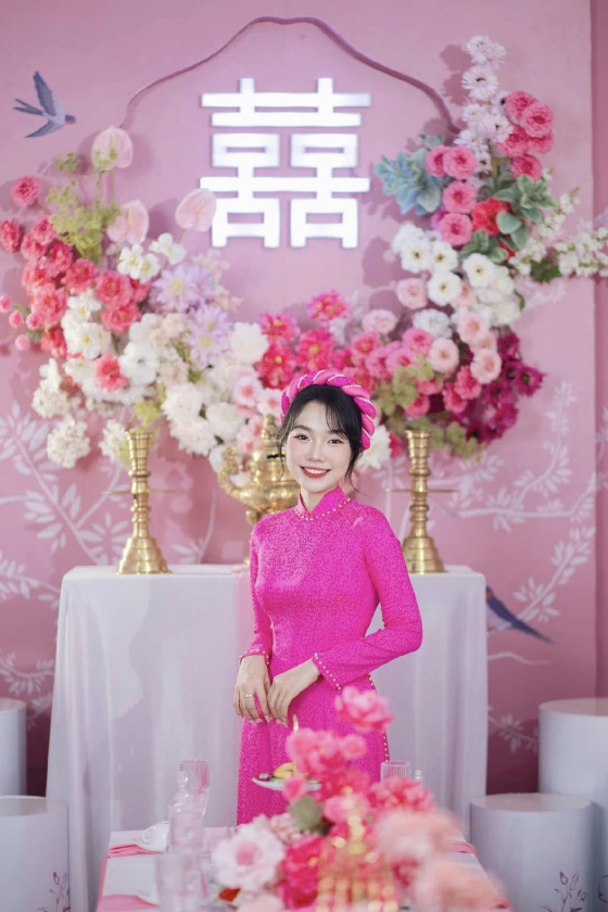 Mẫu áo dài cưới 002